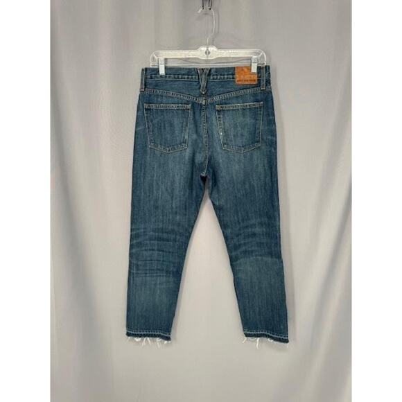 Point Sur Denim Jeans Womens 29 Ripped Button Fly Cropped Raw Hem Made in USA - Picture 3 of 15
